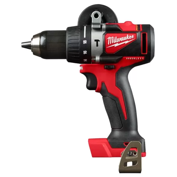 Milwaukee M18 18-Volt Lithium-Ion Brushless Cordless Hammer Drill and Circular Saw Combo Kit (2-Tool) with Two 4.0 Ah Batteries