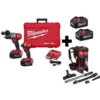 Milwaukee M18 FUEL 18-Volt Lithium-Ion Brushless Cordless Hammer Drill/Backpack Vacuum/Impact Driver with 4-Batteries