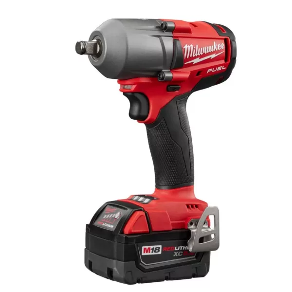 Milwaukee M18 FUEL 18-Volt Lithium-Ion Brushless Cordless Combo Kit (7-Tool) with  M18 FUEL 1/2 in. Impact Wrench