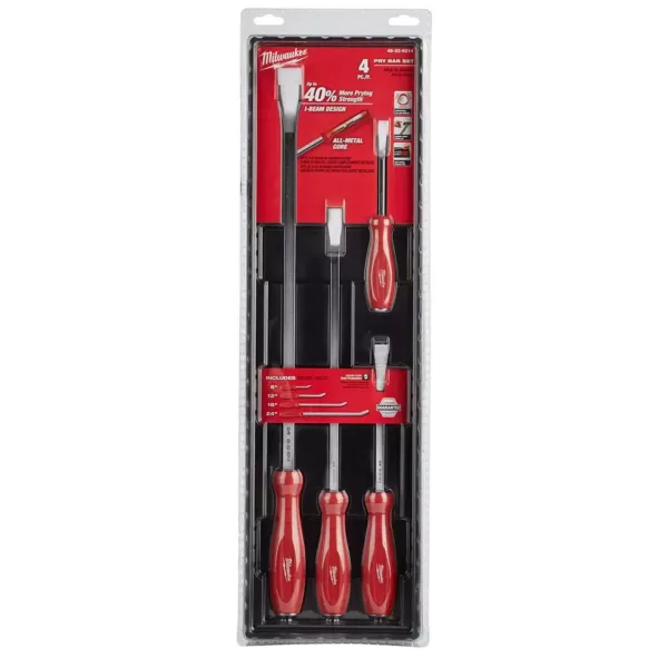 Milwaukee Pry Bar Set (4-Piece)