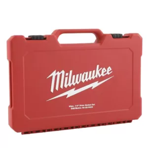 Milwaukee 1/4 in. Drive SAE/Metric Ratchet and Socket Mechanics Tool Set (50-Piece)