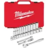 Milwaukee 3/8 in. Drive SAE Ratchet and Socket Mechanics Tool Set (28-Piece)