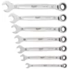 Milwaukee Metric Combination Ratcheting Wrench Mechanics Tool Set (7-Piece)