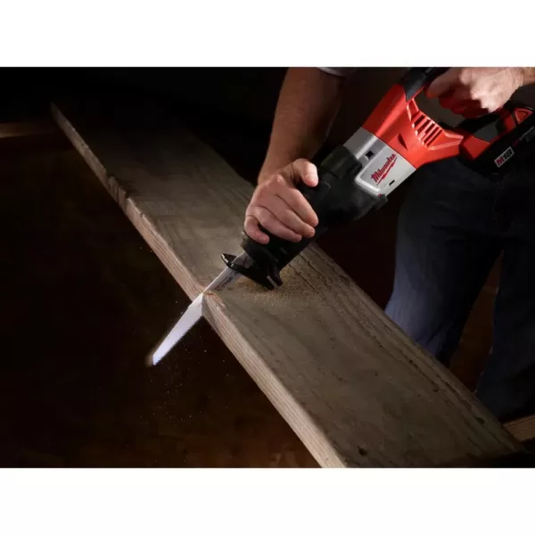 Milwaukee 12 in. 5 Teeth per in. AX Nail Embedded Wood Cutting SAWZALL Reciprocating Saw Blades (100 Pack)