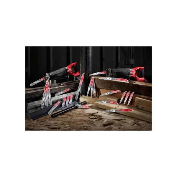 Milwaukee 4 in. 24 Teeth per in. Thin Metal Cutting SAWZALL Reciprocating Saw Blades (25 Pack)