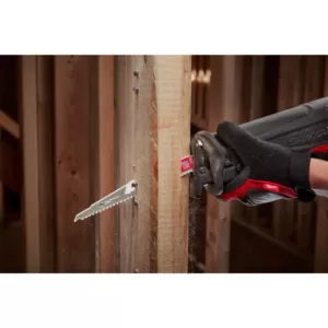 Milwaukee 6 in. 5 TPI AX Carbide Teeth Demo Nail Embedded Wood Cutting SAWZALL Reciprocating Saw Blade (1-Pack)