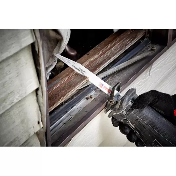 Milwaukee 6 in. 7/11 Teeth per in. WRECKER Demolition Mutli-Material Cutting SAWZALL Reciprocating Saw Blades (5 Pack)