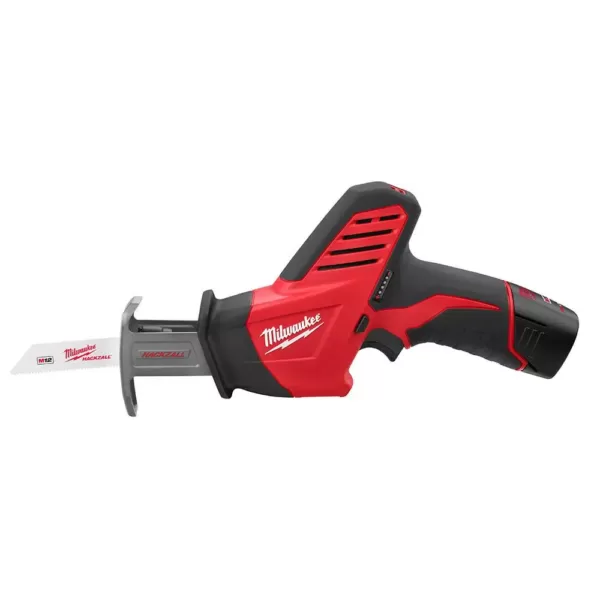 Milwaukee M12 12-Volt Lithium-Ion HACKZALL Cordless Reciprocating Saw Kit with (1) 1.5Ah Batteries, Charger & Tool Bag