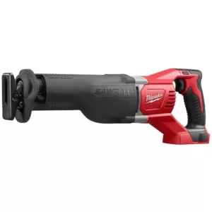 Milwaukee M18 18-Volt Lithium-Ion Cordless Sawzall Reciprocating Saw with M18 Starter Kit (1) 5.0Ah Battery and Charger