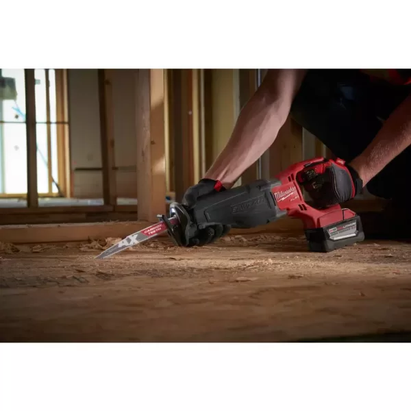 Milwaukee M18 FUEL 18-Volt Lithium-Ion Brushless Cordless SAWZALL Reciprocating Saw Kit W/(2) 9.0Ah Batteries & Hard Case