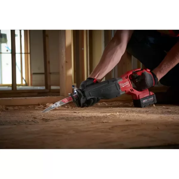 Milwaukee M18 FUEL ONE-KEY 18-Volt Lithium-Ion Brushless Cordless SAWZALL Reciprocating Saw Kit with Two 9.0Ah Batteries