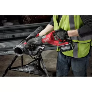 Milwaukee M18 FUEL 18-Volt Lithium-Ion Brushless Cordless SUPER SAWZALL Orbital Reciprocating Saw W/  HIGH OUTPUT XC 8.0Ah Battery