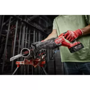 Milwaukee M18 FUEL 18-Volt Lithium-Ion Brushless Cordless SAWZALL Reciprocating Saw Kit W/one 5.0 Ah Batteries, Charger and Case