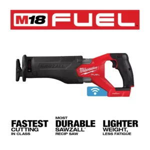 Milwaukee M18 FUEL ONE-KEY 18-Volt Lithium-Ion Brushless Cordless SAWZALL Reciprocating Saw (Tool-Only)