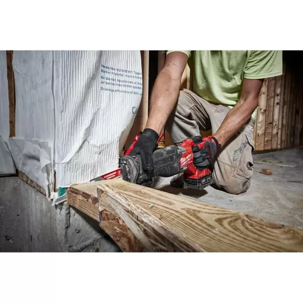 Milwaukee M18 FUEL ONE-KEY 18-Volt Lithium-Ion Brushless Cordless SAWZALL Reciprocating Saw Kit with Two 5.0 Ah Batteries, Case