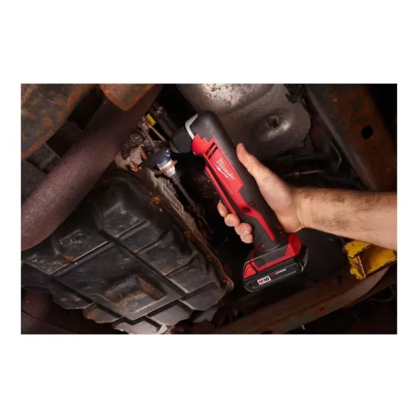 Milwaukee M18 18-Volt Lithium-Ion Cordless 3/8 in. Right Angle Drill Kit W/(1) 3.0Ah Batteries, Charger, Hard Case