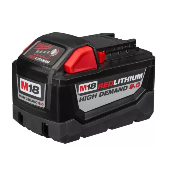 Milwaukee M18 FUEL 18-Volt Lithium-Ion Brushless Cordless Hole Hawg 1/2 in. Right Angle Drill Kit W/(2) 9.0Ah Batteries