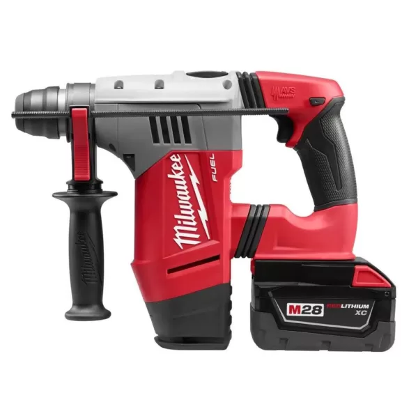 Milwaukee M28 FUEL 28-Volt Lithium-Ion Brushless Cordless 1-1/8 in. SDS Plus Rotary Hammer Kit w/(2) 3.0Ah Batteries