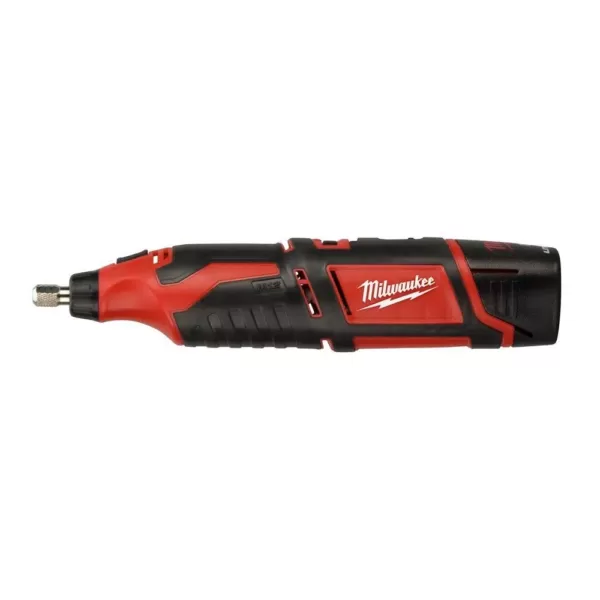 Milwaukee M12 12-Volt Lithium-Ion Cordless Rotary Tool Kit w/(1) 1.5Ah Battery, Charger, Tool Bag