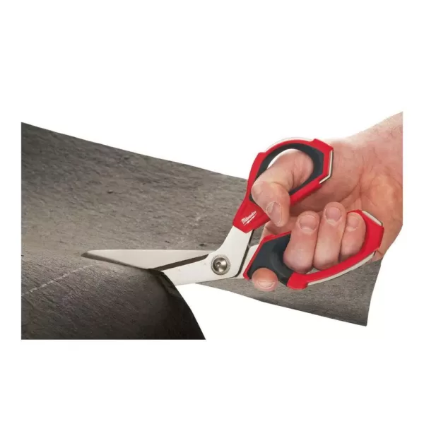 Milwaukee Jobsite Offset Scissors with Iron Carbide Blades