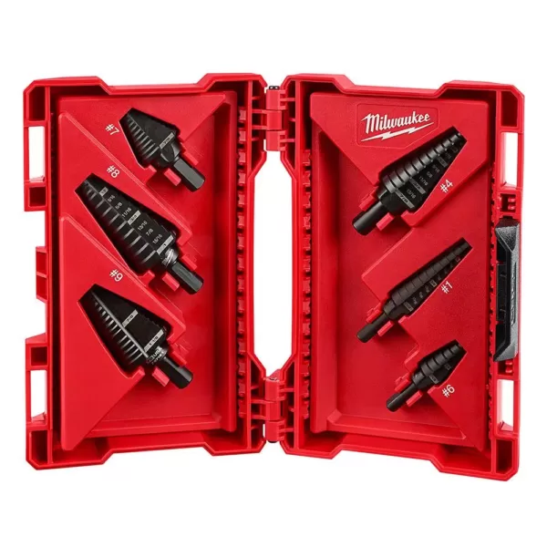 Milwaukee SHOCKWAVE Impact Duty Steel Driver Bit Set with Cobalt Drill Bit Set and Step Bit Set (66-Piece)