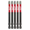 Milwaukee SHOCKWAVE Philips #3 3.5 in. Impact Duty Steel Screwdriver Bit (5-Pack)