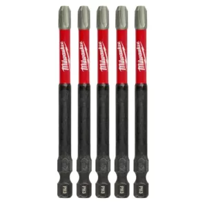 Milwaukee SHOCKWAVE Philips #3 3.5 in. Impact Duty Steel Screwdriver Bit (5-Pack)