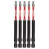 Milwaukee SHOCKWAVE Torx #15 3.5 in. Impact Duty Steel Screwdriver Bit (5-Pack)