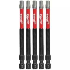 Milwaukee SHOCKWAVE Torx #30 3.5 in. Impact Duty Steel Screwdriver Bit (5-Pack)