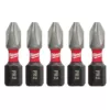 Milwaukee 1 in. #2 Philips Shockwave Impact Duty Steel Insert Bits (5-Pack)