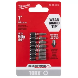 Milwaukee Shockwave Impact Duty Torx Bit Set (7-Piece)