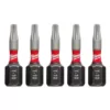 Milwaukee SHOCKWAVE Torx #10 1 in. Impact Duty Steel Screwdriver Bit (5-Pack)