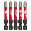 Milwaukee SHOCKWAVE Philips #3 2 in. Impact Duty Steel Screwdriver Bit (5-Pack)