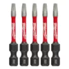 Milwaukee SHOCKWAVE #1 2 in. Impact Duty Square Steel Power Bit (5-Pack)