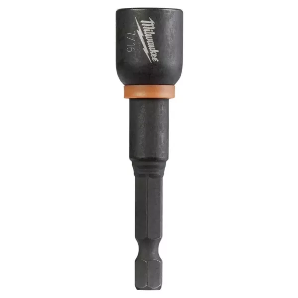 Milwaukee Shockwave 7/16 in. x 2-9/16 in. Steel Magnetic Nut Driver