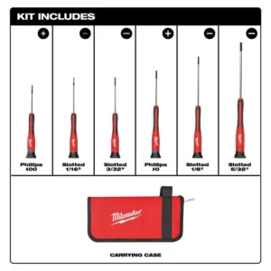 Milwaukee Precision Screwdriver Set (6-Piece)