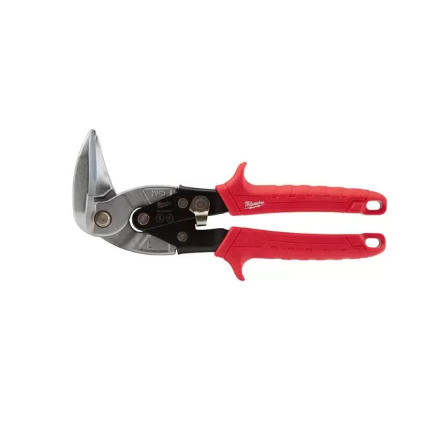 Milwaukee 10 in. Left-Cut and Right Cut and Straight Cut Angle Aviation Snips (3-Piece)