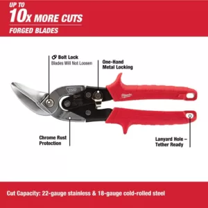 Milwaukee Left and Right Offset Aviation Snips (2-Pack)