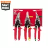 Milwaukee Left, Right, and Straight Aviation Snips (3-Pack)