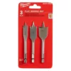 Milwaukee High Speed Wood Spade Bit Set (3-Piece)