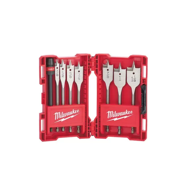 Milwaukee High Speed Wood Spade Bit Set (8-Piece)