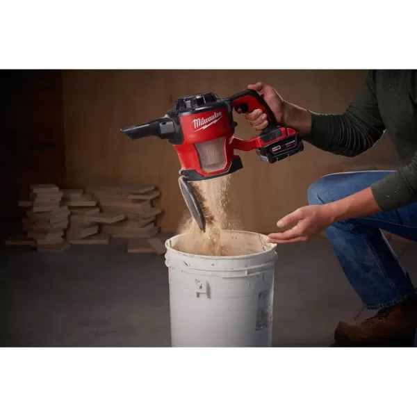 Milwaukee M18 18-Volt Lithium-Ion Cordless Compact Vacuum with INKZALL Black Fine Point Jobsite Marker