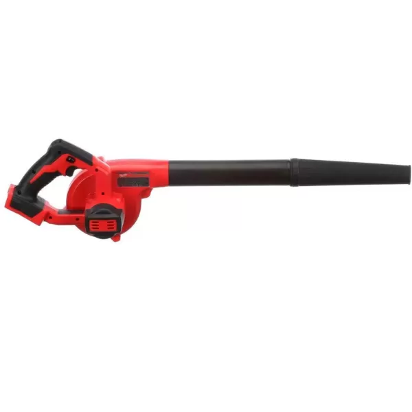 Milwaukee M18 18-Volt Lithium-Ion Cordless Compact Blower with INKZALL Black Fine Point Jobsite Marker