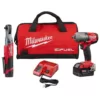 Milwaukee M12 FUEL 3/8 in. Ratchet and 1/2 in. Fuel Midtorque Impact Wrench Kit