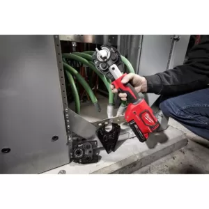 Milwaukee M18 18-Volt Lithium-Ion Cordless FORCE LOGIC 600 MCM Crimper Kit with 750 MCM Cu/1000 MCM Al Cable Cutting Jaw