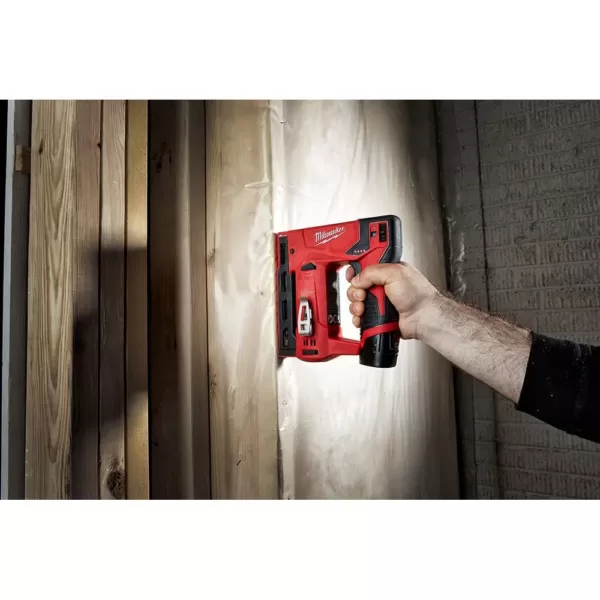 Milwaukee M12 12-Volt Lithium-Ion Cordless 3/8 in. Crown Stapler (Tool-Only)