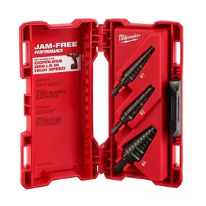 Milwaukee Black Oxide Step Drill Bit Set (3-Piece)