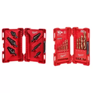 Milwaukee Black Oxide Step Drill Bit Set with Cobalt Drill Bit Set (21-Piece)