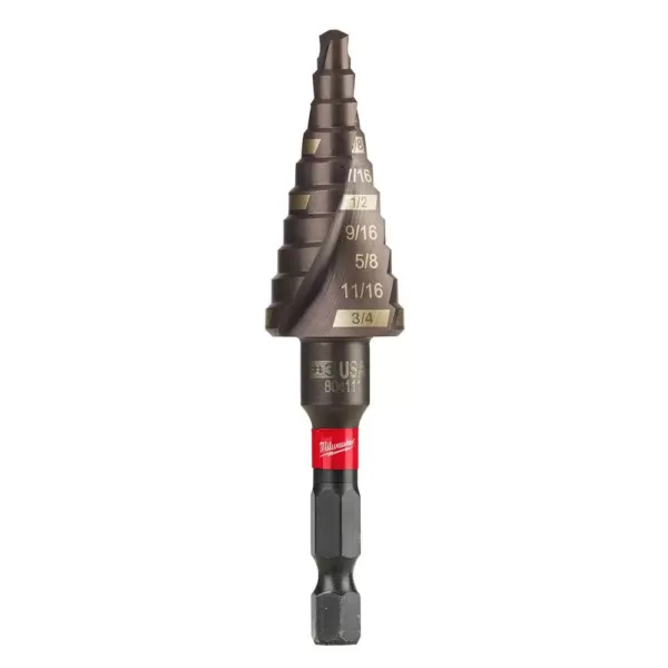 Milwaukee 3/16 in. - 3/4 in. #3 Shockwave Impact Duty Titanium Step Bit