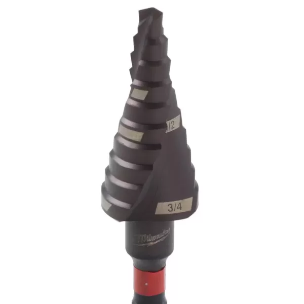 Milwaukee 3/16 in. - 3/4 in. #3 Shockwave Impact Duty Titanium Step Bit